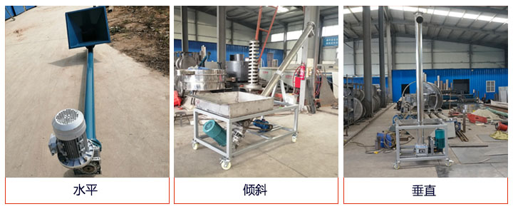 螺旋给料机可水平、倾斜、垂直布置